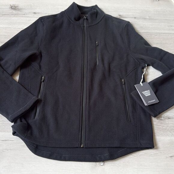 Mack Weldon Latitude Fleece Full-Zip large black NWT - Picture 9 of 11